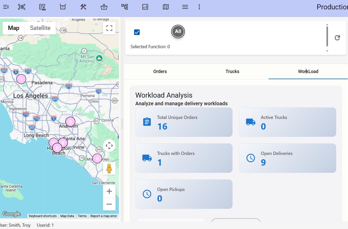 Workload Distribution Map